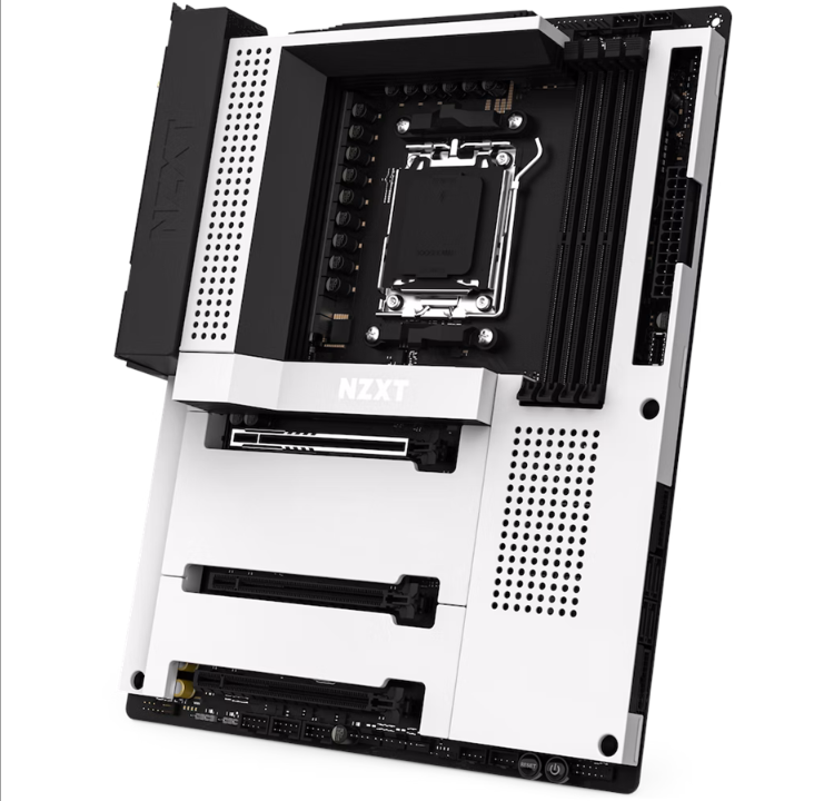 NZXT N7 B650E White Motherboard - AMD B650E - AMD AM5 socket - DDR5 RAM - ATX