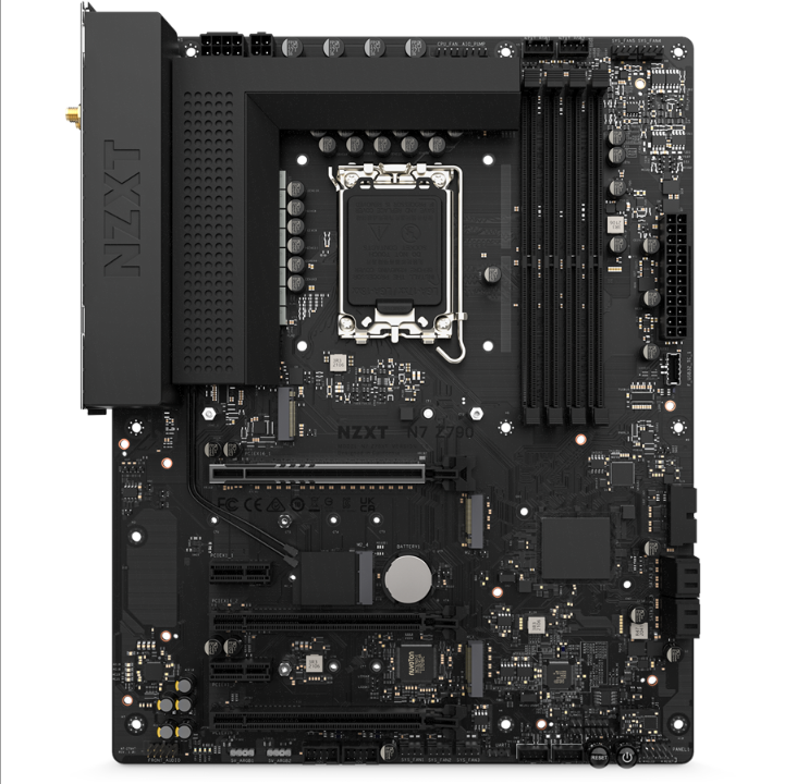 NZXT N7 Z790 Black Motherboard - Intel Z790 - Intel LGA1700 socket - DDR5 RAM - ATX