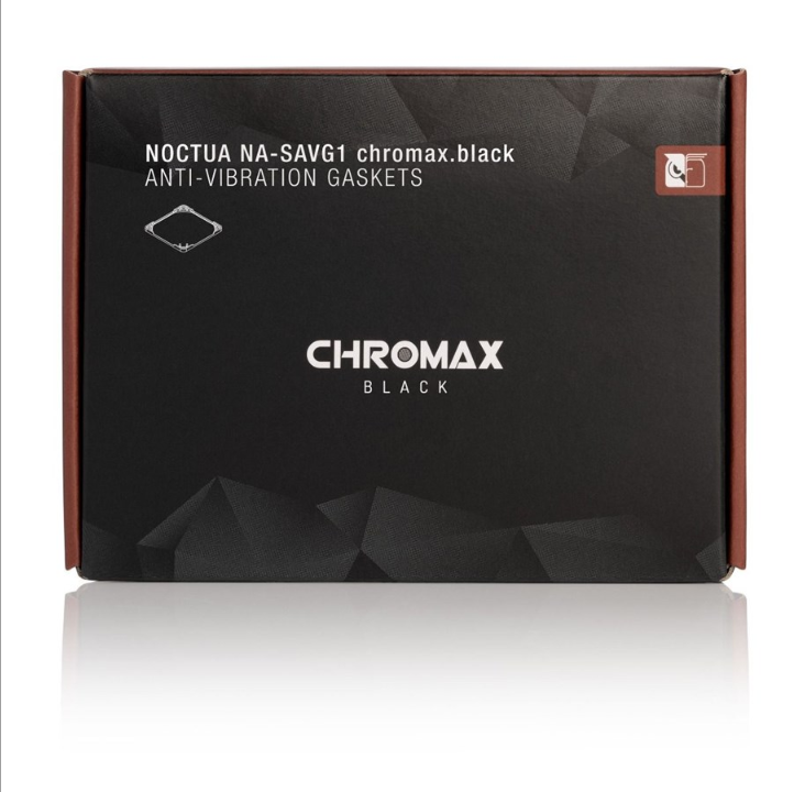 Noctua NA-SAVG1 chromax.black حشوات مضادة للاهتزاز 120 مم - حشوة كاتم الصوت - 120 مم - أسود