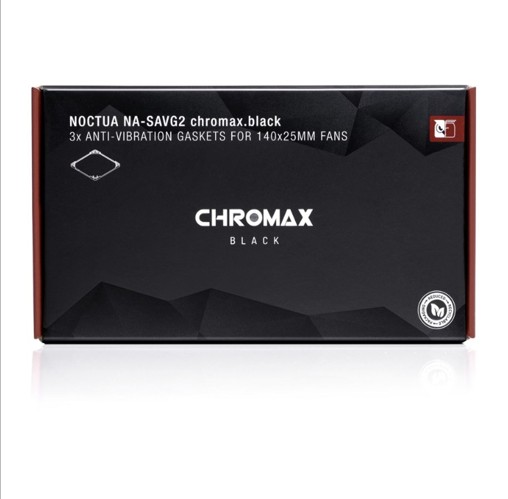 Noctua NA-SAVG2 chromax.black Anti-vibration gaskets 140mm - Silencer insert - 120mm - Black