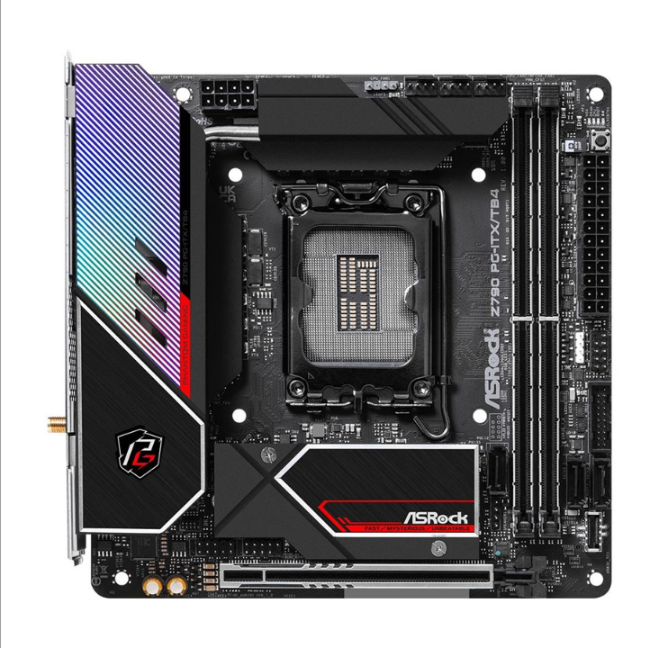 ASRock Z790 PG-ITX/TB4 Motherboard - Intel Z790 - Intel LGA1700 socket - DDR5 RAM - Mini-ITX