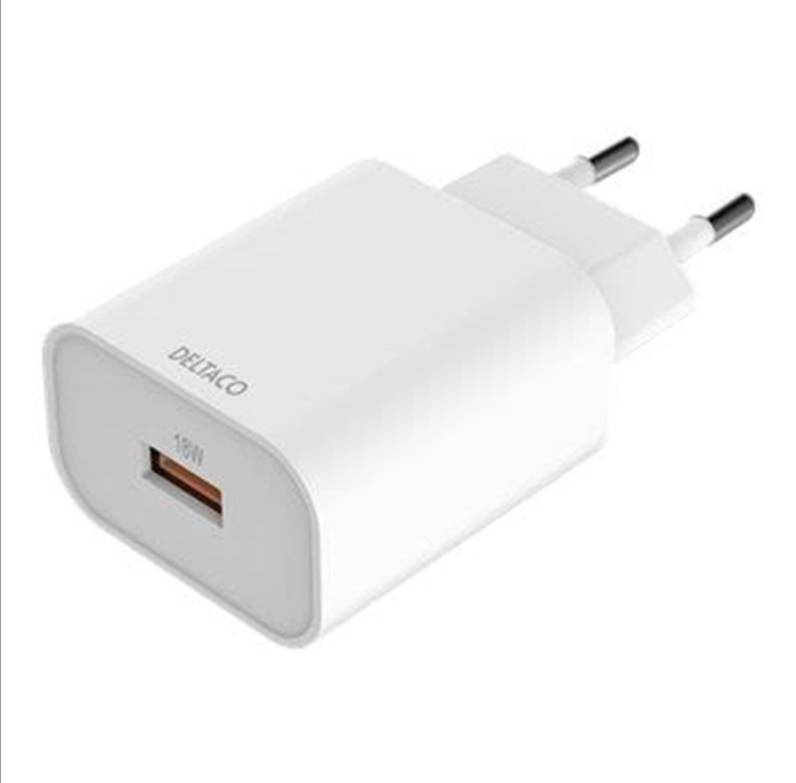 Deltaco USB-AC182 power adapter - USB Type A - 18 Watt