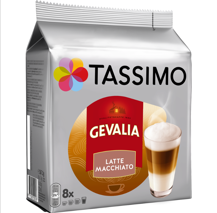 Tassimo Gevalia 拿铁玛奇朵 - 8 件