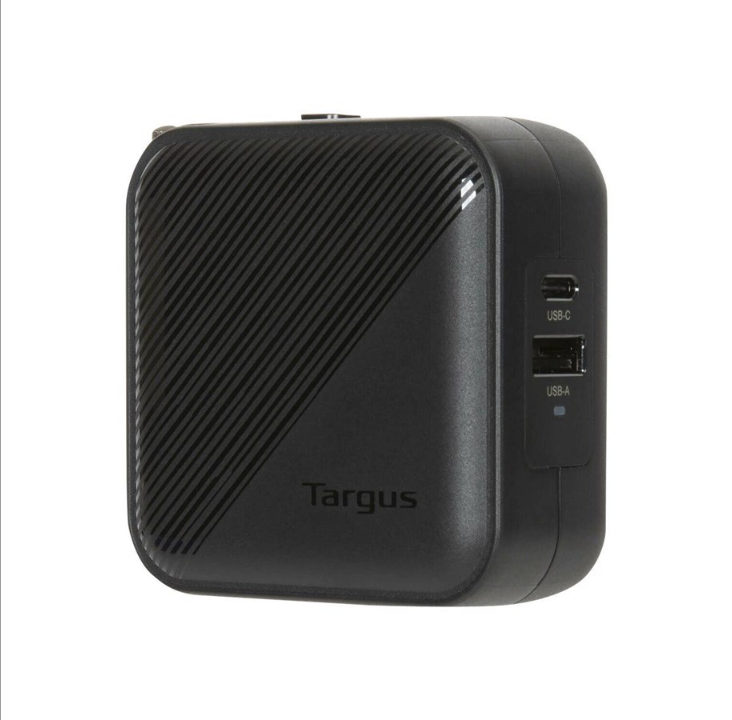 Targus 电源适配器 - GaN - USB A 型 24 针 USB-C - 65 瓦