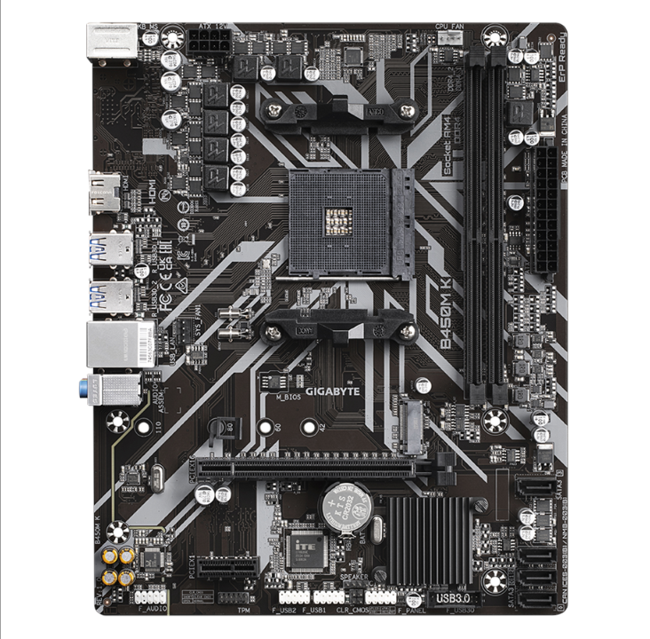 GIGABYTE B450M K Motherboard - AMD B450 - AMD AM4 socket - DDR4 RAM - Micro-ATX