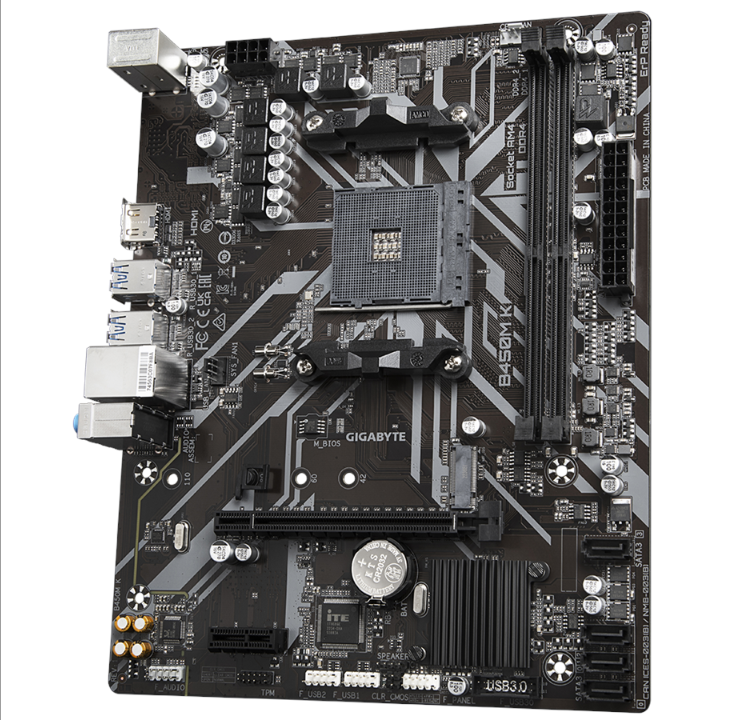 GIGABYTE B450M K Motherboard - AMD B450 - AMD AM4 socket - DDR4 RAM - Micro-ATX