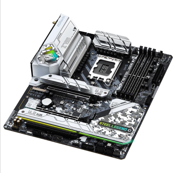 ASRock Z790 Steel Legend WiFi Motherboard - Intel Z790 - Intel LGA1700 socket - DDR5 RAM - ATX