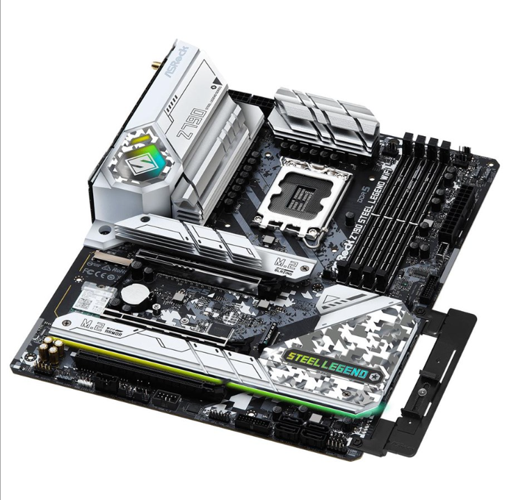 ASRock Z790 Steel Legend WiFi Motherboard - Intel Z790 - Intel LGA1700 socket - DDR5 RAM - ATX