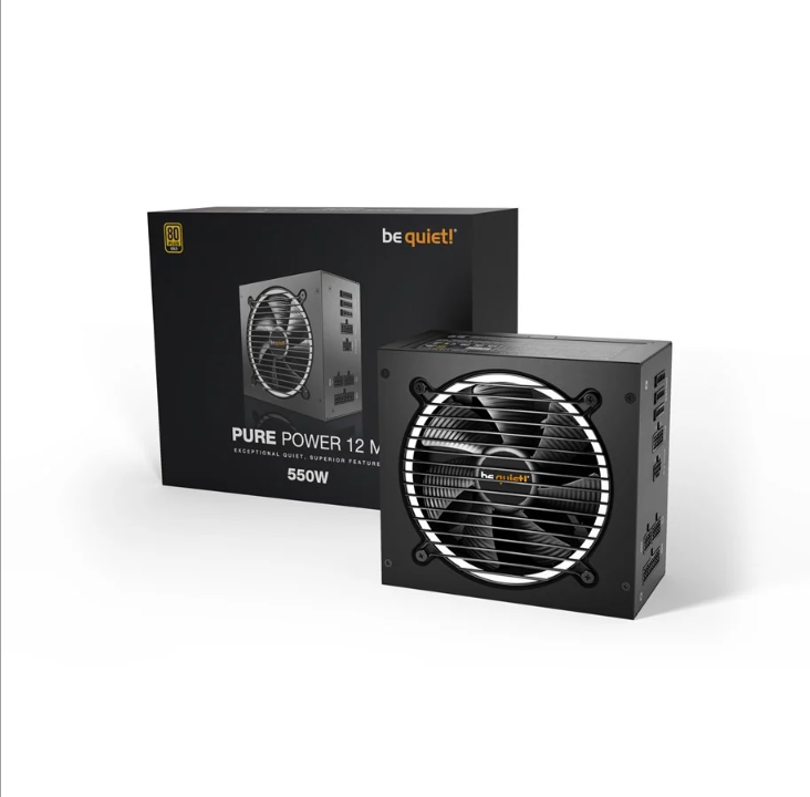 be quiet! Pure Power 12 M - ATX 3.0 - 550W power supply - 550 Watt - 120 mm - 80 Plus Gold certificate