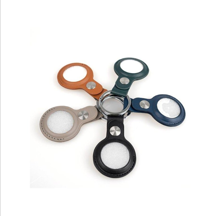 Light Solutions Airtag Key ring - Leather - Navy blue