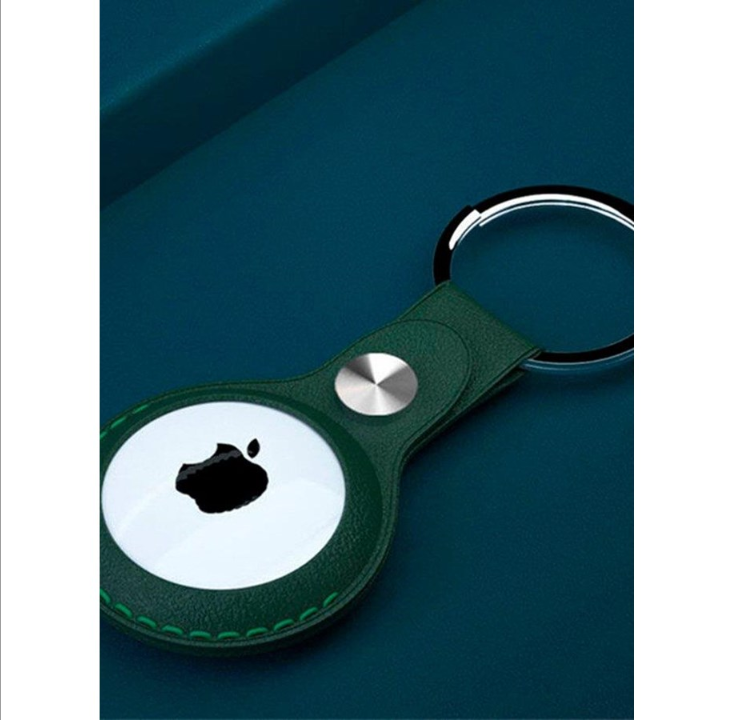 Light Solutions Airtag Key Ring - Leather - Green