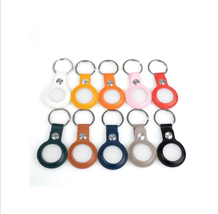 Light Solutions Airtag Key Ring - Leather - Grey