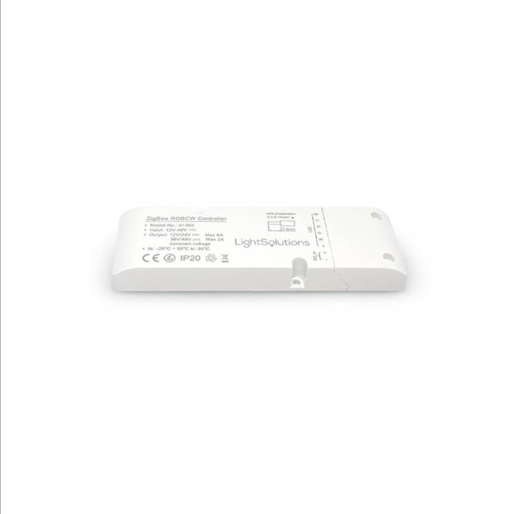 وحدة تحكم ZigBee RGBCW من Light Solutions - 12/24 فولت