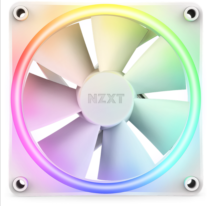 NZXT F120 RGB DUO 3-pack & RGB Controller - White - Chassis fan - 120mm - White with RGB light - 29 dBA