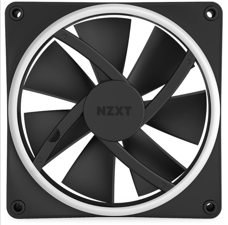 NZXT F140 RGB DUO - أسود - مروحة هيكل - 140 مم - أسود مع RGB LED - 36 ديسيبل *عرض توضيحي*