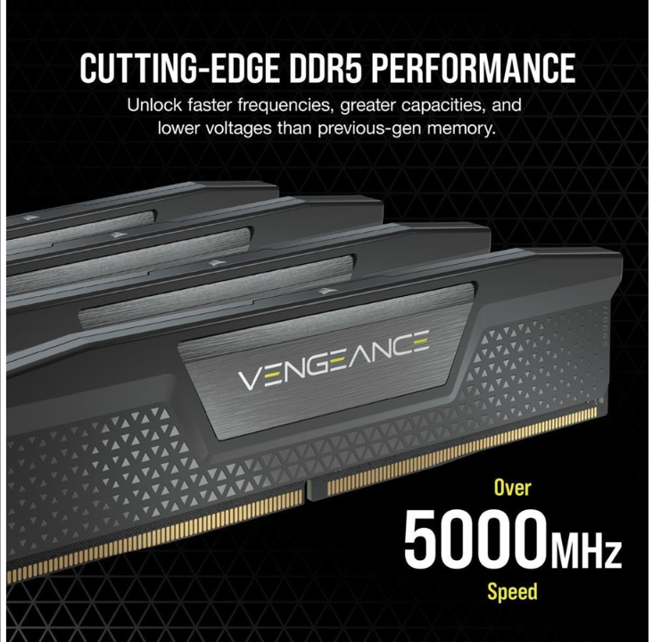 Corsair Vengeance DDR5-6400 - 64GB - CL32 - Dual Channel (2 pcs) - Intel XMP - Black