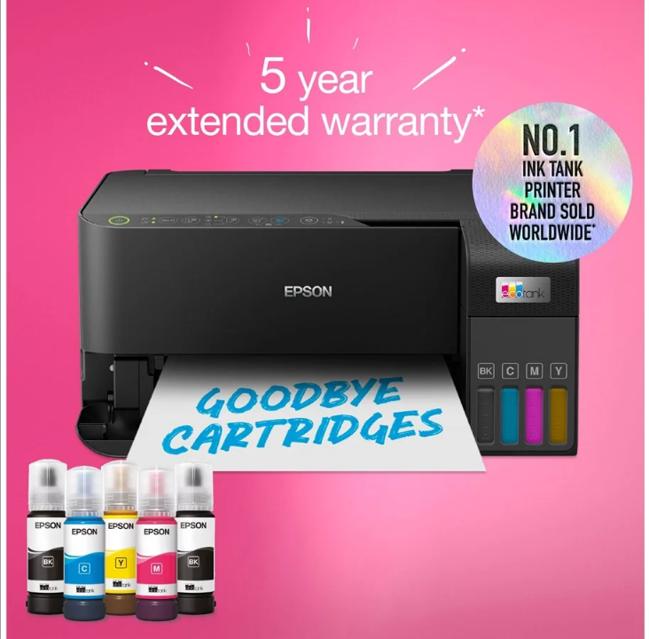 Epson EcoTank ET-2830 All in One Inkjet Printer Multifunction - Color - Ink