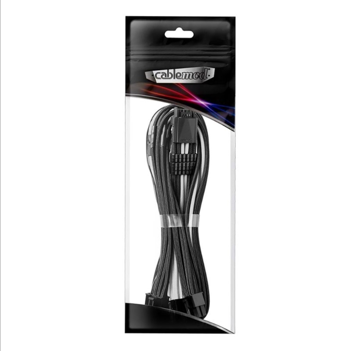 CableMod RT-Series Pro ModMesh 12VHPWR - 3x PCI-e - 60 سم - أبيض وأسود