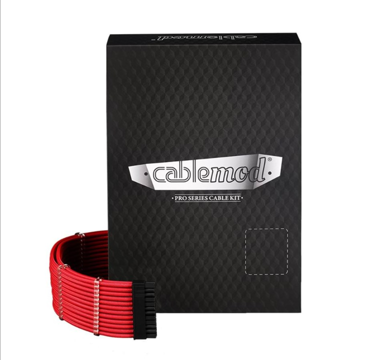 CableMod C-Series Pro ModMesh 12VHPWR Cable Kit for Corsair RM RMi RMx (Black Label) - Red