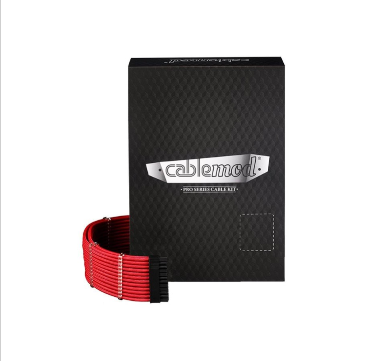 CableMod C-Series Pro ModMesh 12VHPWR Cable Kit for Corsair RM RMi RMx (Black Label) - Red