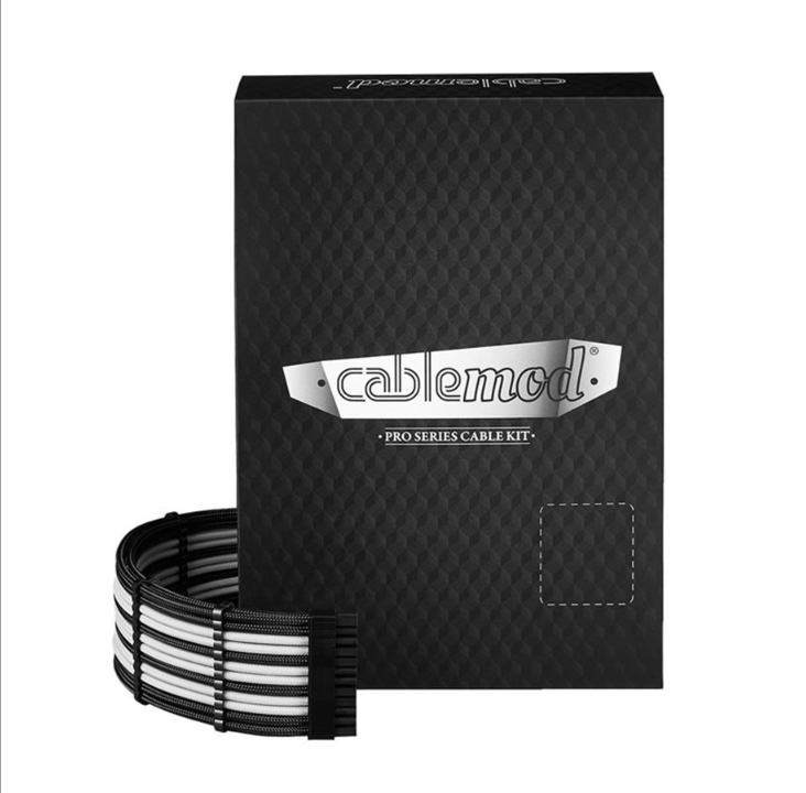 CableMod C-Series Pro ModMesh 12VHPWR Cable Kit for Corsair RM RMi RMx (Black Label) - Black and White