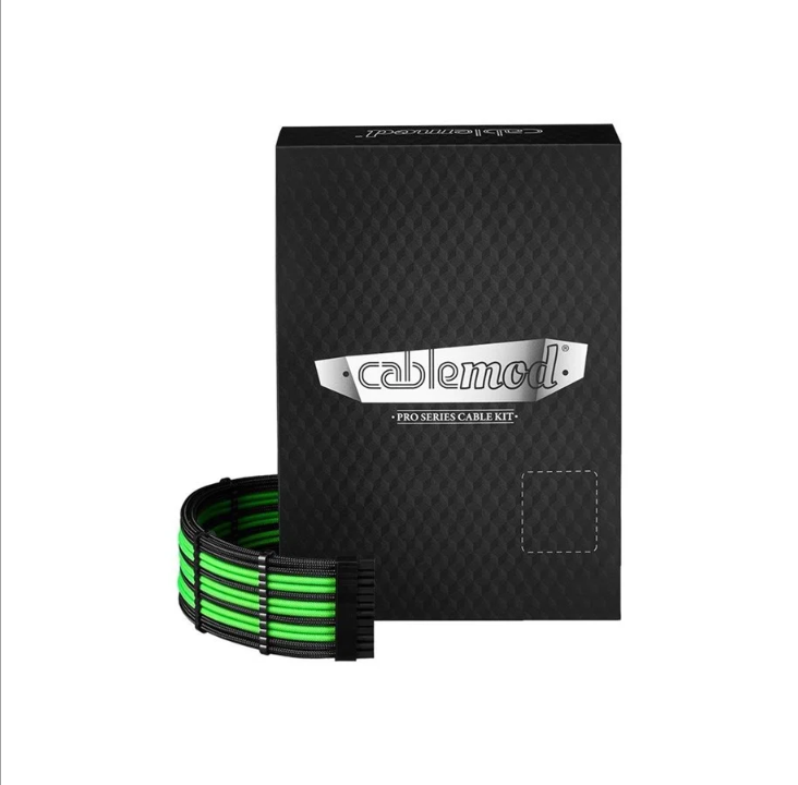 CableMod C-Series Pro ModMesh 12VHPWR Cable Kit for Corsair RM RMi RMx (Black Label) - Black and Green