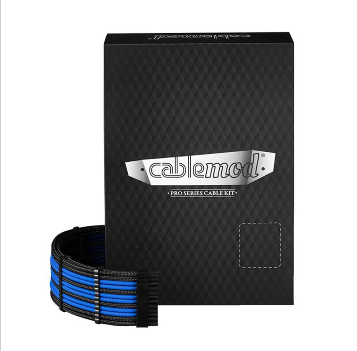 CableMod C-Series Pro ModMesh 12VHPWR Cable Kit for Corsair RM RMi RMx (Black Label) - Black and Blue