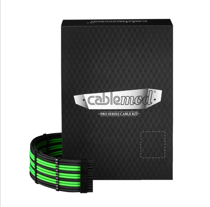 CableMod RT-Series Pro ModMesh 12VHPWR Dual Cable - Black and Green