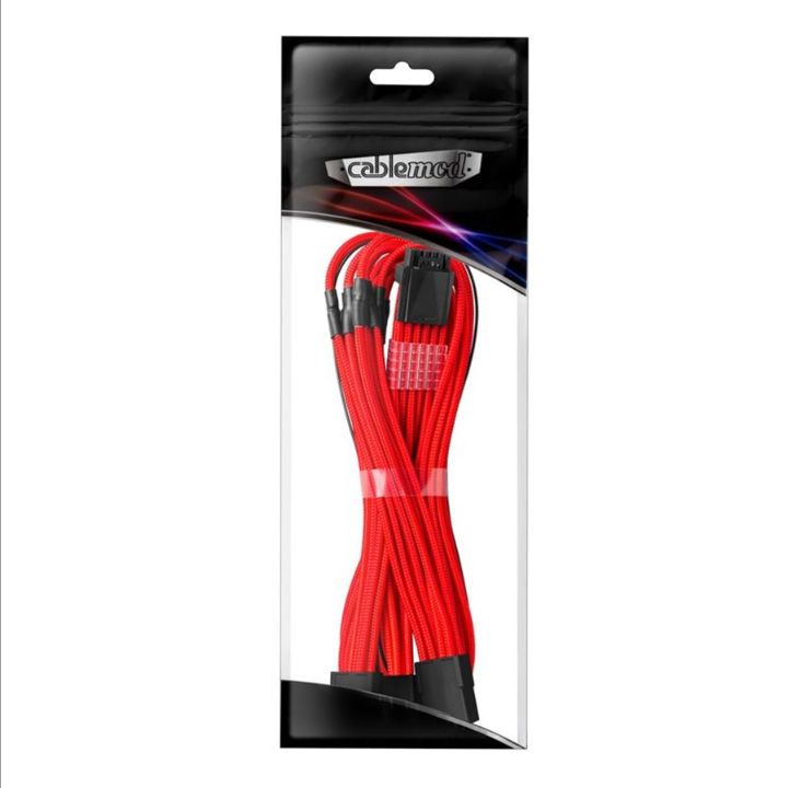CableMod Pro ModMesh 12VHPWR to 3x PCI-e Cable - 45cm Red