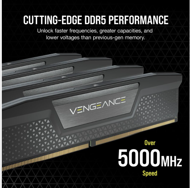 Corsair Vengeance DDR5-5600 - 48GB - CL40 - 双通道（2 件） - 英特尔 XMP - 黑色