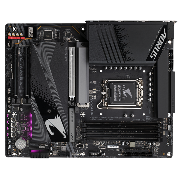 اللوحة الأم GIGABYTE Z790 AORUS ELITE DDR4 - Intel Z790 - مقبس Intel LGA1700 - ذاكرة الوصول العشوائي DDR4 - ATX