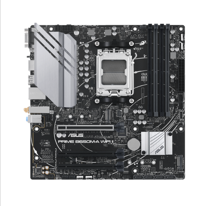 华硕 PRIME B650M-A WIFI II 主板 - AMD B650 - AMD AM5 插槽 - DDR5 RAM - Micro-ATX