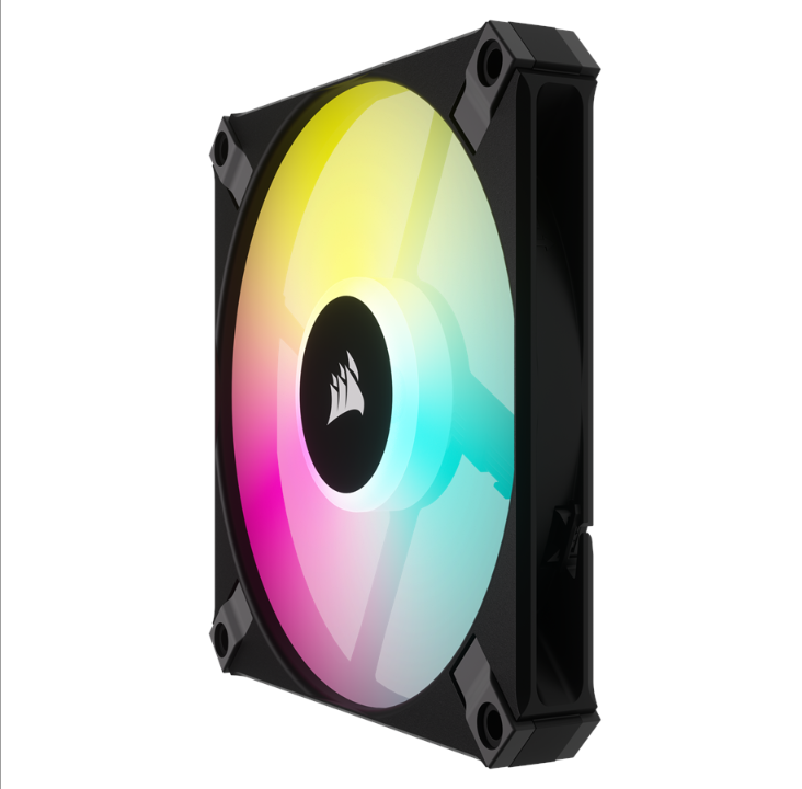 Corsair AF120 RGB Slim Twin Pack - أسود - مروحة الهيكل - 120 ملم - أسود - 28 ديسيبل