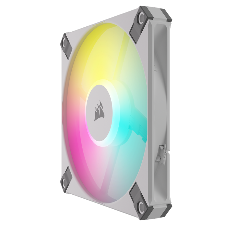 Corsair AF120 RGB Slim Single Pack - White - Chassis fan - 120mm - White with RGB light - 28 dBA