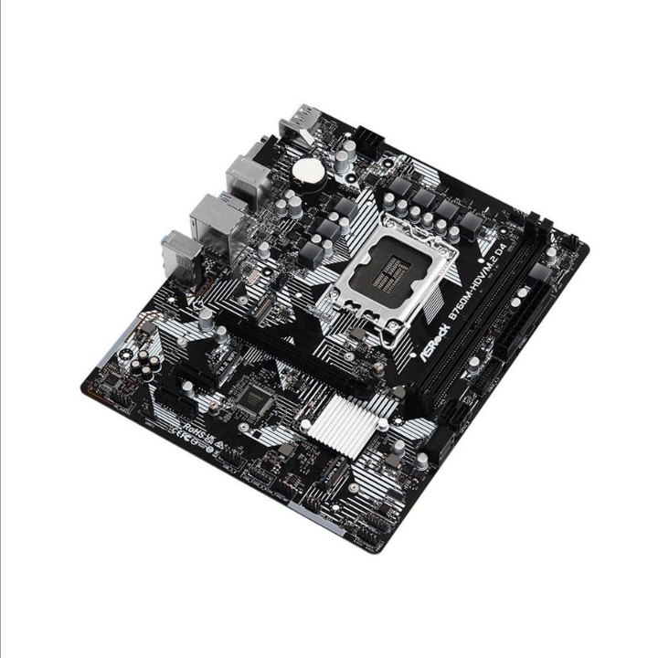 ASRock B760M-HDV/M.2 D4 Motherboard - Intel B760 - Intel LGA1700 socket - DDR4 RAM - Micro-ATX