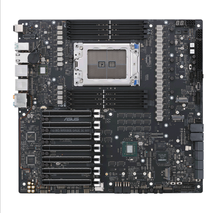 ASUS PRO WS WRX80E-SAGE SE WIFI II Motherboard - AMD WRX80 - AMD sWRX8 socket - DDR4 RAM - Extended ATX