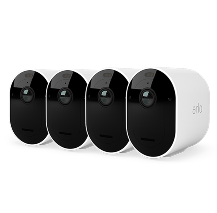 Arlo Pro 5 - Wireless Security Camera System - 4 Cameras - White