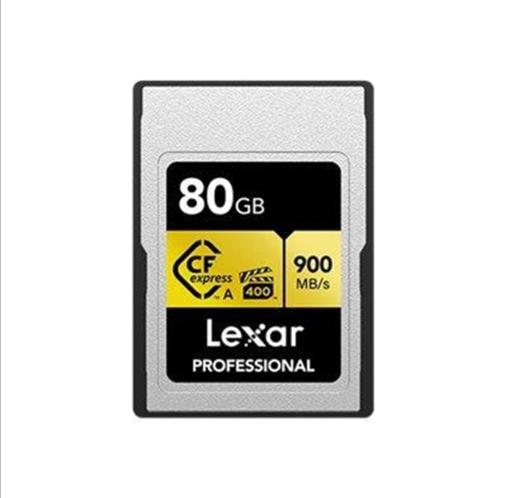 سلسلة Lexar Professional GOLD - بطاقة ذاكرة فلاش - 80 جيجابايت - CFexpress Type A