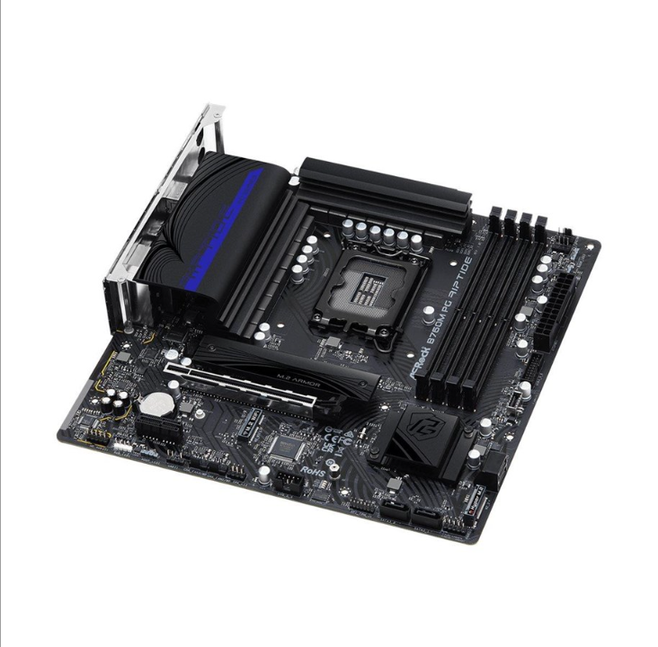 ASRock B760M PG Riptide Motherboard - Intel B760 - Intel LGA1700 socket - DDR5 RAM - Micro-ATX