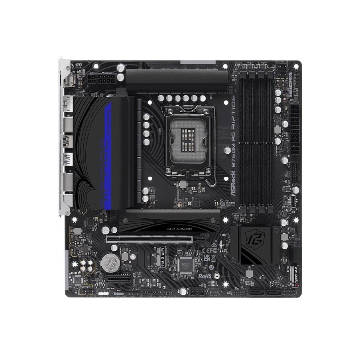 ASRock B760M PG Riptide Motherboard - Intel B760 - Intel LGA1700 socket - DDR5 RAM - Micro-ATX