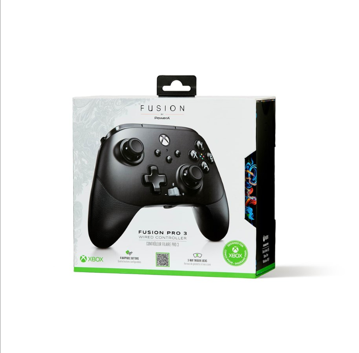 PowerA FUSION Pro 3 Wired Controller for Xbox Series X|S Black - Gamepad - Microsoft Xbox One