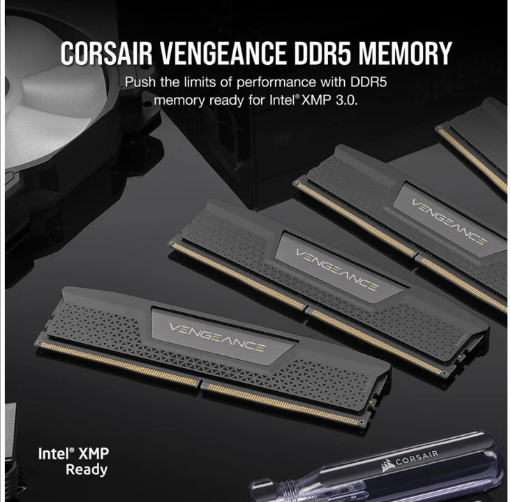 Corsair Vengeance DDR5-6000 - 32GB - CL36 - Dual Channel (2 pcs) - Intel XMP - Black