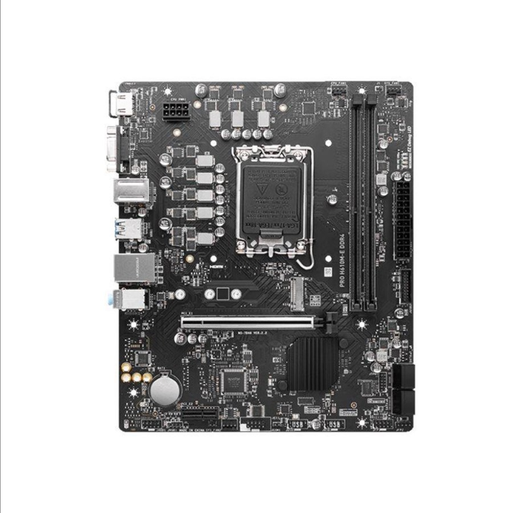 MSI PRO H610M-E DDR4 - motherboard - micro ATX - LGA1700 Socket - H610 Motherboard - Intel H610 - Intel LGA1700 socket - DDR4 RAM - Micro-ATX