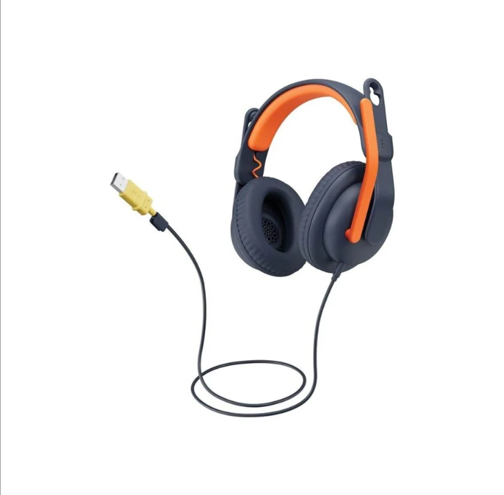 Logitech Zone Learn On Ear Wired Headset for Learners USB-C - headphones with mic - replacement