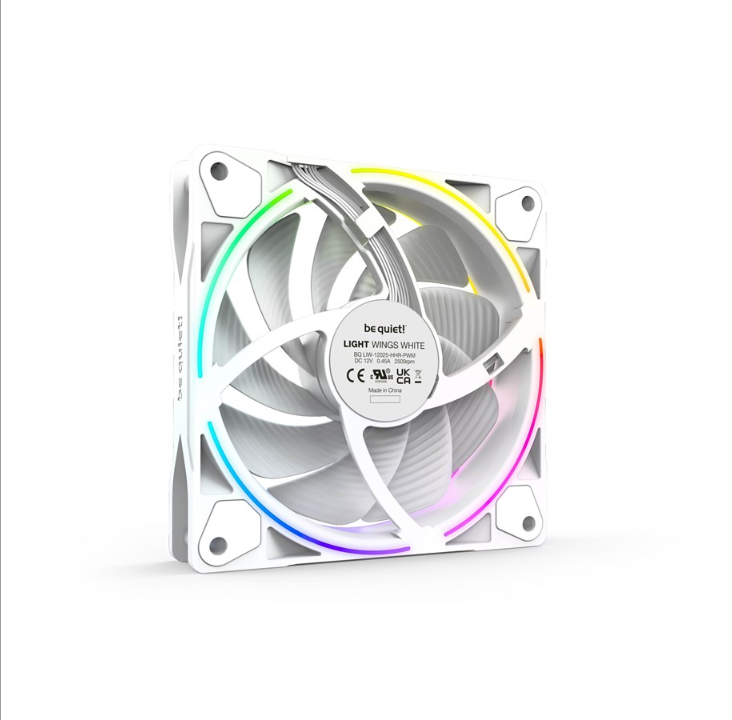 be quiet! LIGHT WINGS 120mm PWM - triple pack - Chassis fan - 120mm - White with RGB light - 22 dBA