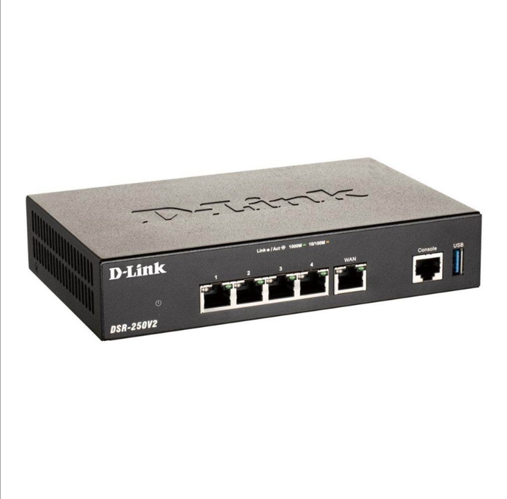 D-Link DSR-250V2 - 路由器 - 桌面 - 路由器