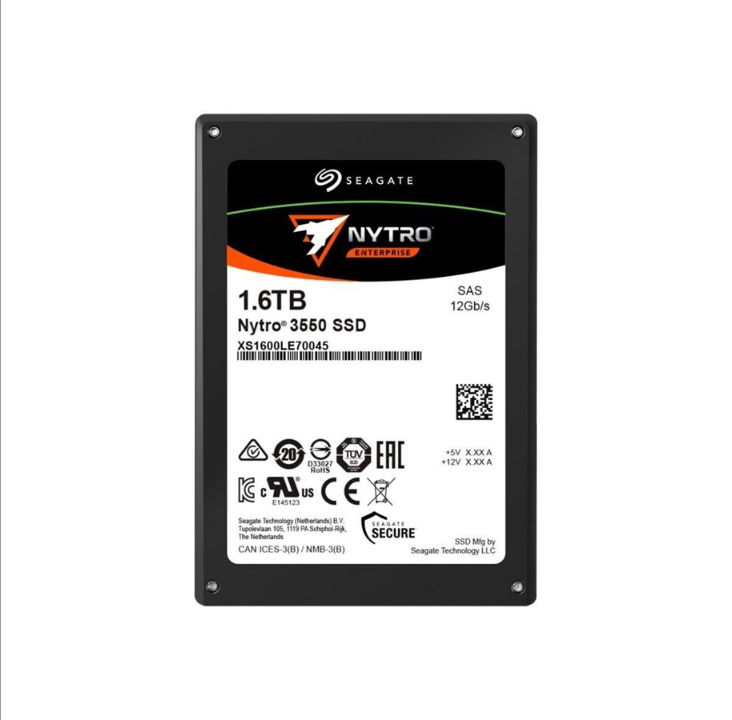 Seagate Nytro 3550 XS1600LE70045 - SSD - أعباء العمل المختلطة - 1.6 تيرابايت - SAS 12 جيجابت/ثانية