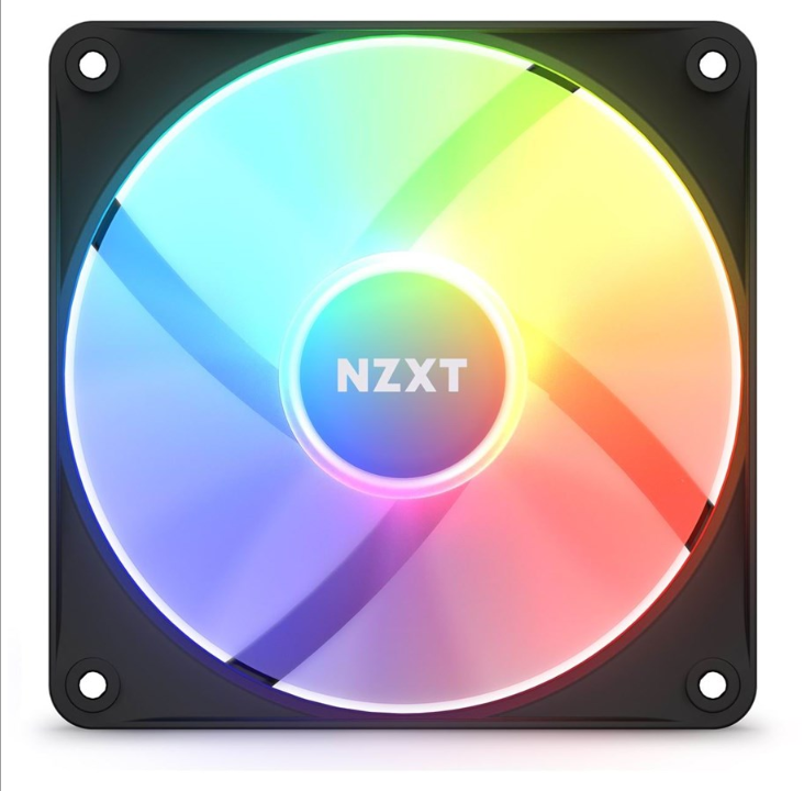 NZXT F120 RGB Core - Black - Chassis fan - 120mm - Black with RGB LED - 34 dBA