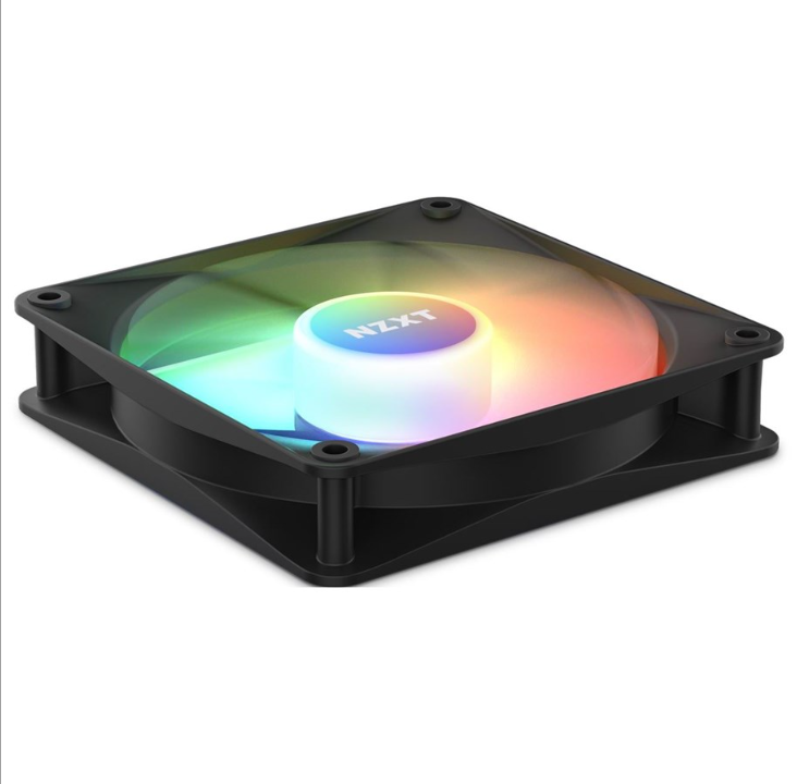 NZXT F120 RGB Core - أسود - مروحة الهيكل - 120 مم - أسود مع RGB LED - 34 ديسيبل