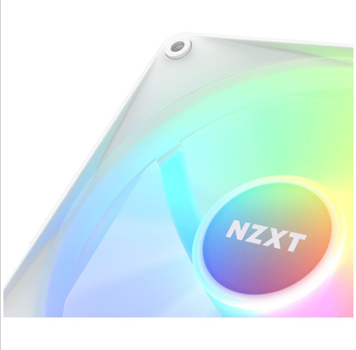 NZXT F140 RGB Core - أبيض - مروحة الهيكل - 140 مم - أبيض مع ضوء RGB - 35 ديسيبل